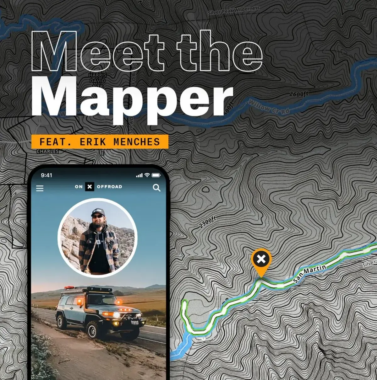onX Offroad Meet the Mapper feature on Erik Menches
